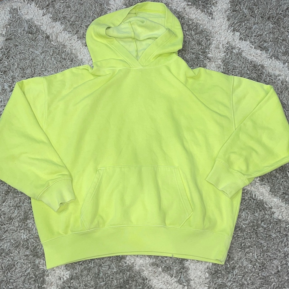 PINK Victoria’s Secret neon oversized hoodie S
